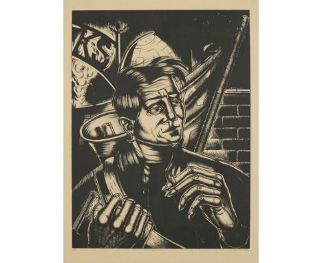  KEN CURRIE (SCOTTISH B.1960) UNION ORGANISER, 1987 Lithograph, 3/20, signed, dated, titled and numbered in pencil to margin 