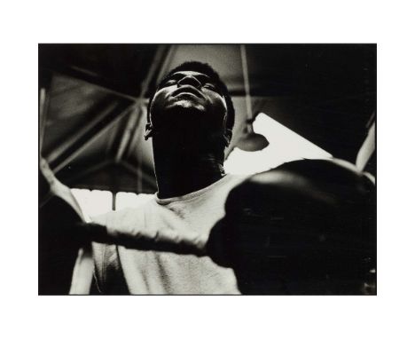  SALLY SOAMES (BRITISH 1937-2019) CASSIUS CLAY, LONDON - 1966 Silver gelatin print, 6/50, signed and numbered in pencil to ma