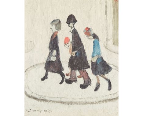  LAURENCE STEPHEN LOWRY (BRITISH 1887-1976) THE FAMILY Off-set lithograph, ed. 850, signed in biro to margin, printed by Max 
