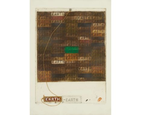  JOE TILSON R.A. (BRITISH 1928-2023) EARTH MANTRA, 1977 Etching and aquatint, 54/71, signed, dated and numbered in pencil to 