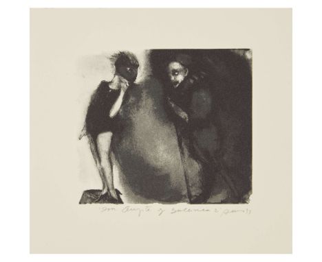  ANA MARIA PACHECO (BRAZILIAN B.1943) DON QUIXOTE Y DULCINEA II, 1993 Lithograph, Curwen Archive Proof, aside from the editio