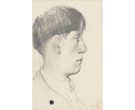  STEPHEN CONROY (SCOTTISH B.1964) PORTRAIT OF A BOY, 1987 Signed lower right, pencil 27cm x 17.5cm (10.5in x 7in) The artist'