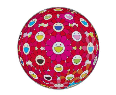 TAKASHI MURAKAMI (JAPANESE B.1962) THINKING MATTER (RED), 2016 Off-set lithograph with cold stamp and high gloss varnishing,