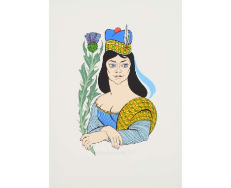  ALASDAIR GRAY (SCOTTISH 1934-2019) BELLA CALEDONIA, 2019 Screenprint, P/P, aside from the edition of 60, signed and editione