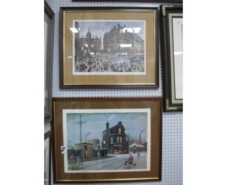 George Cunningham, 'Timpson's Corner', limited edition colour prints of 250, graphite signed, blind backstamp, 30 x 41.5cm; A