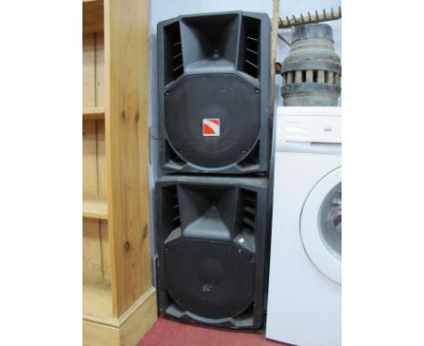 Speakers - Intimidation PPX-12, Woofer 1 x 12. Driver 1 x 1.5 Titanium, Output 300w RMS, 56x 41cm x 2 - sold for parts only s