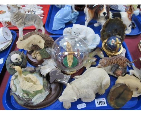 Worcester Artists Wolf, Maruri Polar Bear Cubs, Country Artists Polar Bear Lying, etc:- One Tray