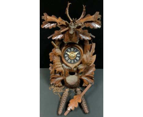 An early 20th century Black Forest cuckoo clock, c.1890 