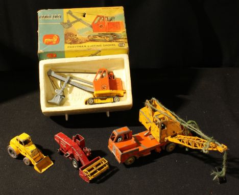 Corgi Major Toys 1128 Priestman luffing shovel, boxed; Lesney Massey Ferguson combine harvester, unboxed etc (4) 