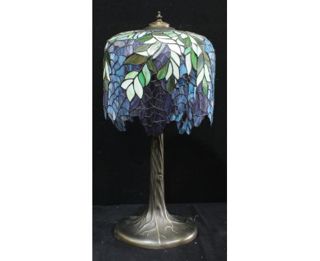 A Tiffany style side lamp, 66cm high 