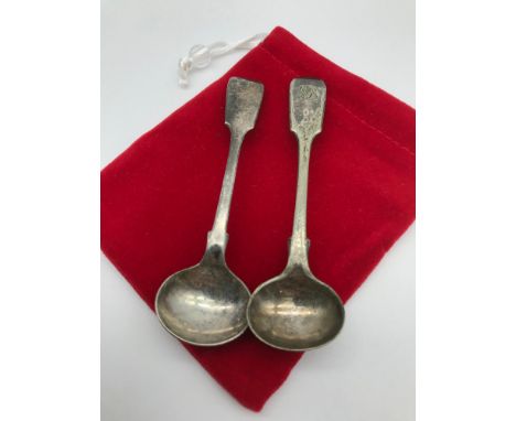 A Sheffield silver small ladle and one other 