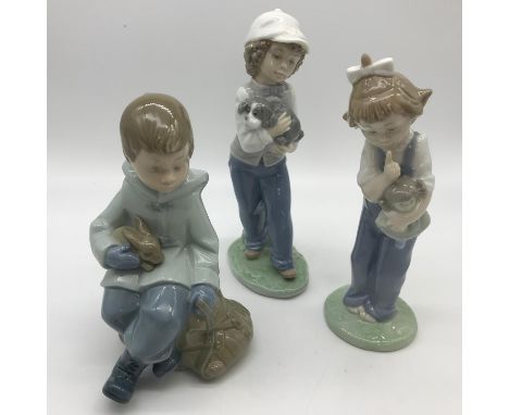 A Lot of 3 Nao boy and girl figures 