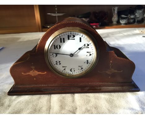 A Swiss made movement chiming mantle clock.