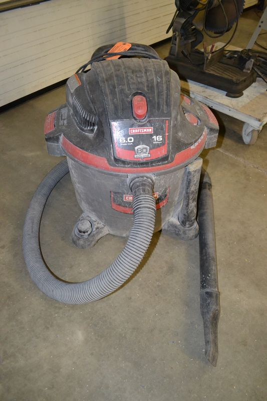 CRAFTSMAN 16 GALLON WET/DRY SHOP VAC, 6.0 PEAK HP