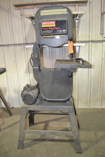CRAFTSMAN 14 IN. BAND SAW MODEL 137.224140, S/N RBY1044