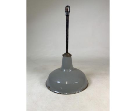 A metal ceiling light. W:37cm x H:62cm