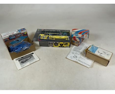 A Revell 1:25 scale Corvette C6 Le Mans Winner 2006 with original packaging and instructions together with Revell 1:25 scale 