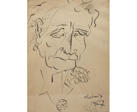 Christian Lüttich, Portrait Hedwig DixBildnis der Schwester von Otto Dix, welche später den Maler und Graphiker Alexander Wol