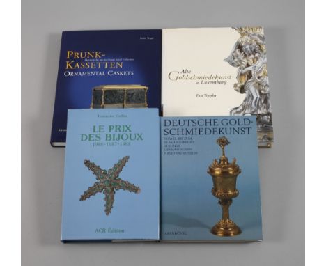 Vier Fachbücher GoldschmiedekunstDeutsche Goldschmiedekunst vom 15. bis zum 20. Jahrhundert, aus dem Germanischen Nationalmus