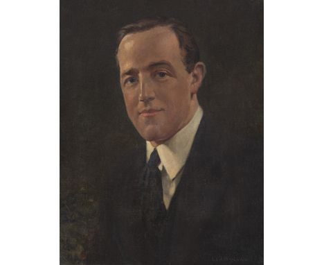 Leo Whelan RHA (1892-1956)Portrait of Harry Boland T.D.Oil on canvas on board, 46 x 35cm (18 x 13¾'')Signed; also signed and 