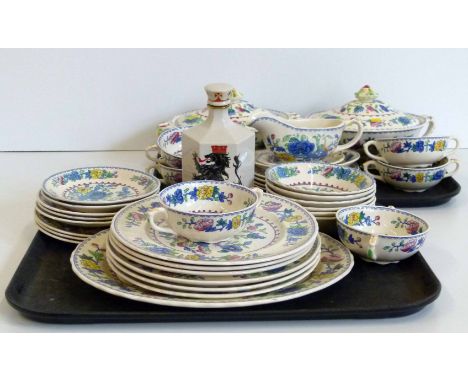 Masons regency dinner service and a King of Scots decanter Condition report: see terms and conditions