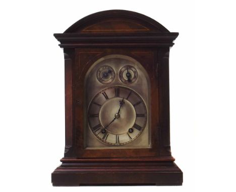 19th century walnut cased 8-day bracket clock. Condition report: see terms and conditions