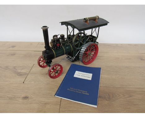 A Maxwell Hemmens Precision steam model 1" scale Traction Engine hand built for the vendor's father in 1993, approx. 50cm lon