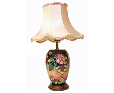 Moorcroft lamp and shade Condition reports are not available for Interiors sales.