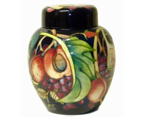 Moocroft Queens Choice pattern ginger jar, silver line mark Condition reports are not available for Interiors sales.