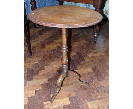 Inlaid circular tripod table Condition reports are not available for Interiors sales.