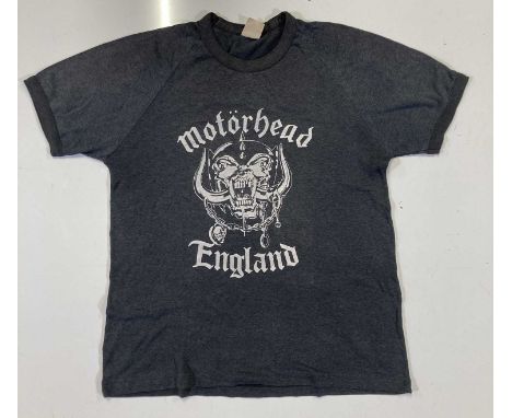 Motorhead - an original and rare crew issued t-shirt for Motorhead's 1984 Australian tour. Originally from collection of an e