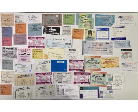 Inc 48 Status Quo tickets (inc Newcastle 1979), 12 Stranglers (inc 1981), 13 assorted inc Judas Priest 1979, a signed Tom Rob