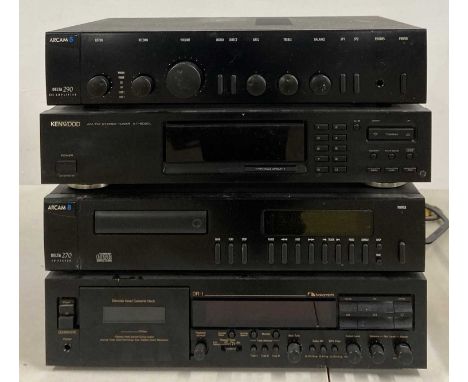 Hifi equipment to include a Nakamichi DR-1 cassette deck, an Arcam Delta 270 CD player, an Arcam 290 R/C amplifier, and a Ken