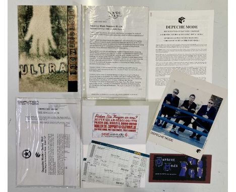 Press and promo ephemera: 'Exciter' press release and 8x10" photo, Reprise Records US issued 'Ultra' foldout promo book, pres
