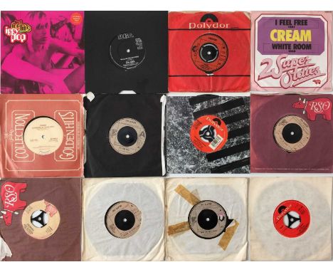 IGGY POP / LOU REED / CREAM / CLAPTON &amp; RELATED - 7" COLLECTION. A collection of around 79 x 7". Artists/ Titles include 