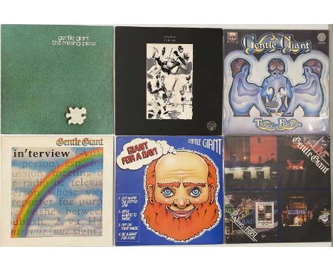 GENTLE GIANT - LP COLLECTION. Top pack of 9 x LPs from Prog favourites Gentle Giant. Including Three Friends (UK og, Vertigo 