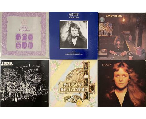 SANDY DENNY/FAIRPORT CONVENTION - LP COLLECTION. Cool collection of 8 x LPs from Sandy and Fairport. Including Who KNows Wher