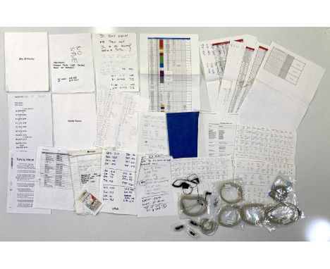 A collection of documents used in the production of Kate Bush's 2014 performances - includes lyrics with annotated instructio