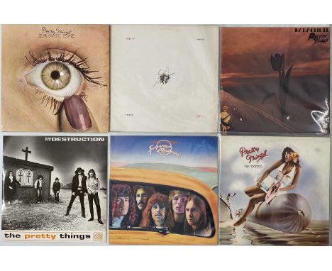 PRETTY THINGS - LPs. Cool bundle of 8 x LPs from Pretty Things. Titles are Parachute (UK SHVL 774 og unboxed - glossy VG+ rec