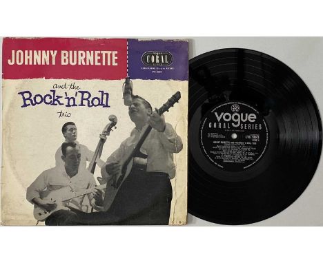 JOHNNY BURNETTE AND THE ROCK 'N' ROLL TRIO - ORIGINAL 10" LP (LVC 10041). A superbly rare copy of Johnny Burnette and The Roc