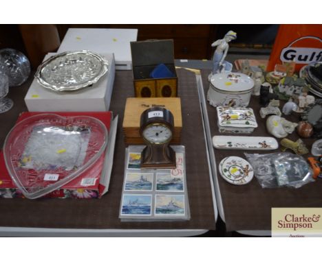 A William Crawford and Sons tin in the form of a tea caddy, contents of various items; a Home First Aid Kit; a Knight &amp; G