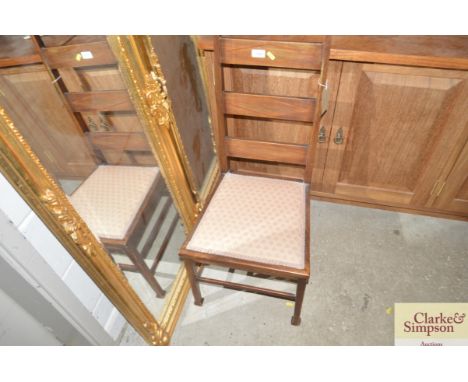 Attributed to William Birch, an Arts &amp; Crafts ladder back bedroom chair 
