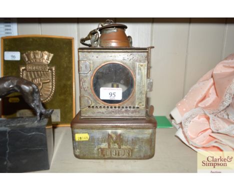 A Leiston Railway lamp