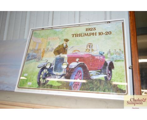 A British Leyland Ltd. Triumph motor car print