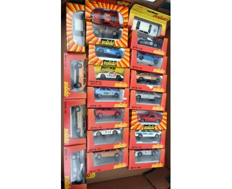 20 Solido 1:43 cars. Including Alfa Sud, Peugeot 504, Citroen Visa, Talbot Tagora, Porsche 936, Talbot Horizon, Lancia Rally,
