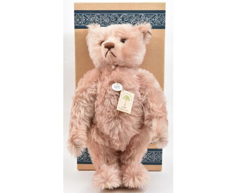 Steiff. A Replica 1994 Teddy Bear- 1927 Rose 48cm (407192). A Limited Edition of an original rose tinted plush bear of which 