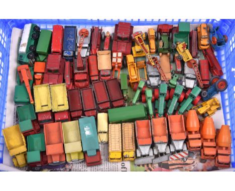 60 loose Matchbox Series including 3x Snow Ploughs, 3x Foden Cement Mixer, 4x ERF Lorry, Daimler Ambulance, 2x Albion Chiefta