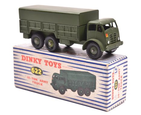 Dinky Supertoys Foden 10-Ton Army Truck (622). In olive green. Boxed, minor wear. Vehicle Mint. £40-60 