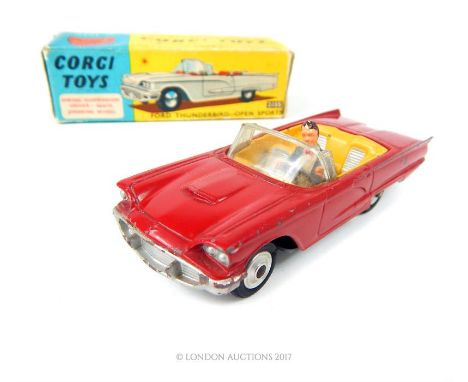 A Corgi Toys Ford Thunderbird-Open Sports (215s) with original box.