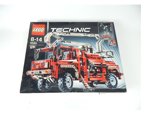 A Technical Lego Fire Engine set, No. 8289; with original box.